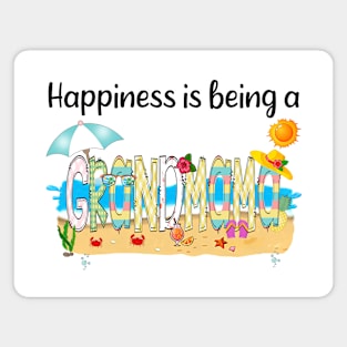 Happiness Is Being A Grandmama Summer Beach Happy Mother's Day Magnet